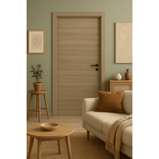 Porte fin de chantier bois Atlantis – Moderne, élégante et durable